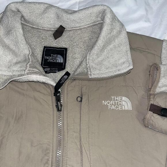 The North Face Denali Women's Medium Fleece Jacket Beige and Cream Coat M/M Ac6w - Picture 7 of 9